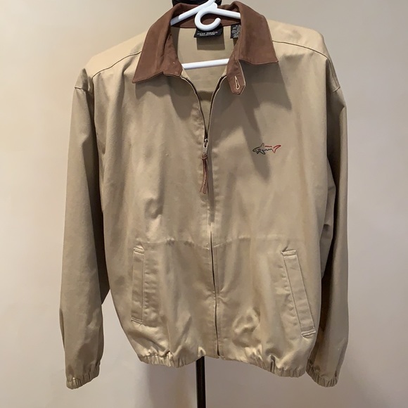 Greg Norman Collection Other - Men’s Greg Norman Cotton Jacket with leather trim